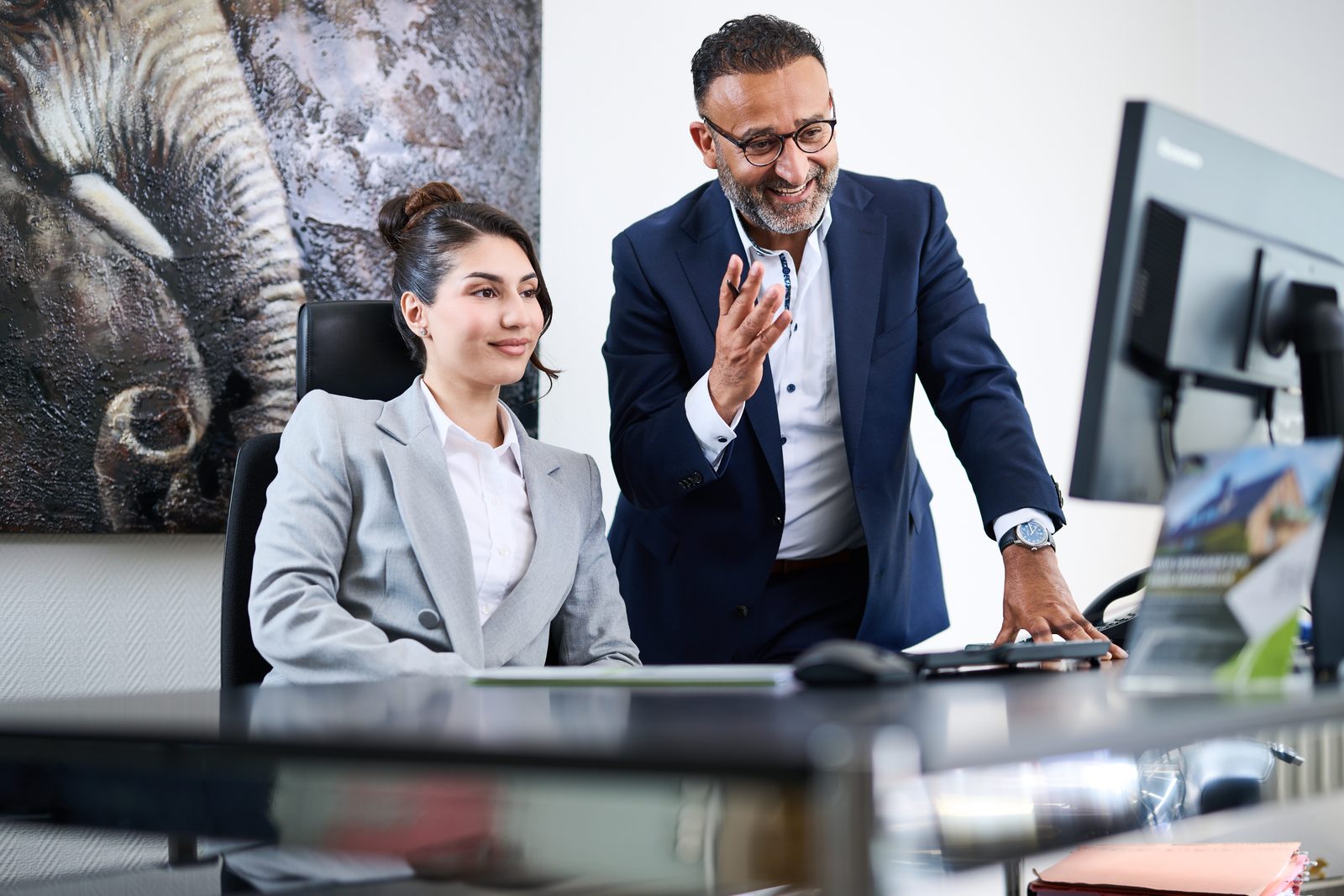 Zusammenarbeit im Team von ImmoSen